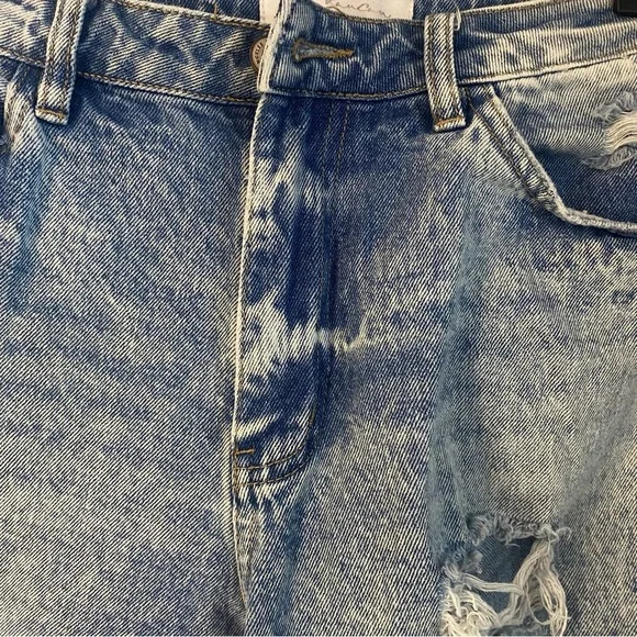KanCan Collie High Rise Mom Jeans Distressed Blue‎ Jeans size 9/28 - Picture 4 of 14